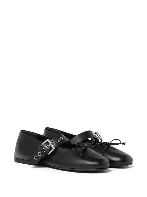 Leather black ballerina MIU MIU | 5F210EF-005070F0002